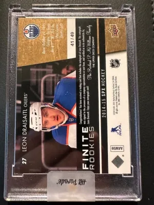 2014-15 SPX - Leon Draisaitl - Finite Rookie auto - Gold /49 back